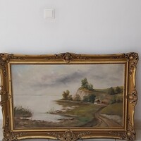 AGGHÁZY GYULA(1850-1919):Balaton-HATALMAS!!!!!!!!