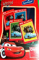 Retro DINO - DISNEY- PIXAR - VERDÁK kvartett autós mese játék kártya dobozával a képek szerint