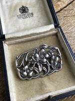 Antik szecessziós ezüst bross