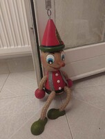 Pinokkió ajtókitámasztó/dísztárgy