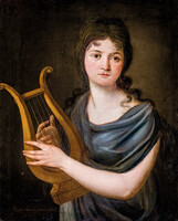 Franck, Philipp Christian Konrad (1780-1848): Nő lanttal, 1803 VÉDETT