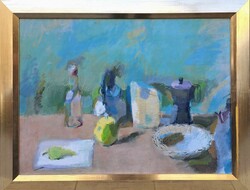 Bolgár József (1928-1986) : Asztali csendélet,80x60 cm., Képcsarnokos