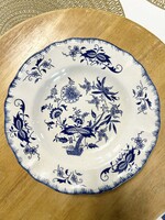 Sarreguemines francia hagyma mintás porcelán leveses tányér