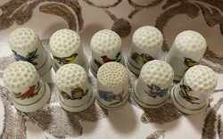 Vintage Thimble porcelán gyűszűszett