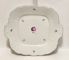 Herendi bécsi rózsa mintás porcelán tál (3773)