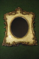 Szecessziós asztali pipere tükör.