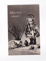 HÚ:07 Húsvéti képeslap BÁBOS (Fekete-fehér) 03