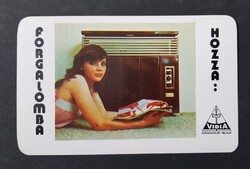 VIDIA Lampart gáz kályha kapható kártyanaptár 1983