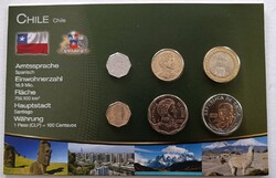 Chile 6 érme bliszter forgalmi sor