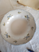Zsolnay barack virágos mély tányér