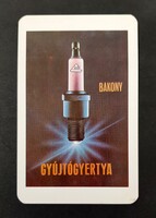 VIDIA Bakony gyújtógyertya kártyanaptár 1979