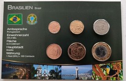 Brazília 6 érme bliszter forgalmi sor