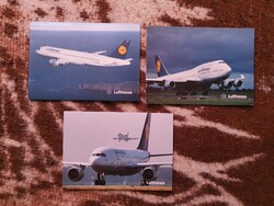 Lufthansa képeslap 3db együtt