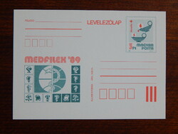Díjjegyes levelezőlap 1989. MEDFILEX, Budapest