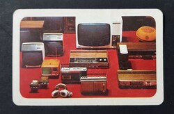 ÁFÉSZ iparcikk Rádió HIFI Tv magnó Deck kártyanaptár 1979