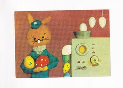 HÚ:18 Húsvéti képeslap "BÁBOS"