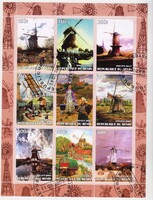 Benin illegális kisív festmények/szélmalmok 2003