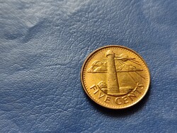 BARBADOS 5 CENT / FIVE CENTS 2017 VILÁGÍTÓTORONY!