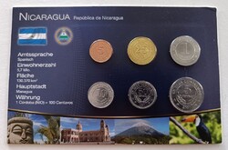 Nicaragua 6 érme bliszter forgalmi sor