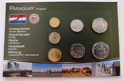 Paraguay 7 érme bliszter forgalmi sor