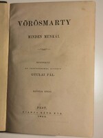 Vörösmarty minden munkái VI. kötet - Csongor és Tünde Ráth Mór 1863