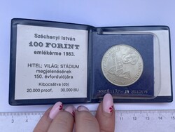 -AX238- Régi 100 Forintos Emlékérem Széchenyi István Művei Megjelenésének 150. Évfordulójára 1983.