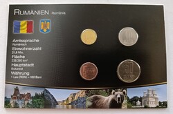 Románia 4 érme bliszter forgalmi sor