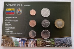 Venezuela 7 érme bliszter forgalmi sor