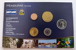 Honduras 5 érme bliszter forgalmi sor
