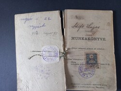 Munkakönyv - Stifft Lajos szül. 1894 - Újpesti Ipartestület