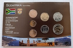 Dél-afrikai Köztársaság 7 érme bliszter forgalmi sor