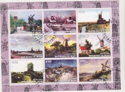 Benin illegális kisív festmények/szélmalmok 2003
