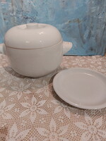 Alföldi Saturnus porcelán fehér leveses tál, tányér