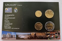 Uruguay 4 érme bliszter forgalmi sor