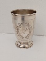Antik ezüst keresztelő pohár