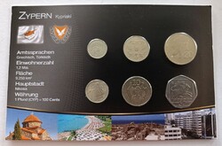 Ciprus 6 érme bliszter forgalmi sor