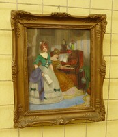 Klammer Mariska régi festmény (enteriőr)