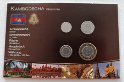 Kambodzsa 4 érme bliszter forgalmi sor