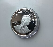 2014 YBL MIKLÓS 10000 FORINT PROOF EZÜST UNC ÉRINTETLEN VERDEFÉNYES