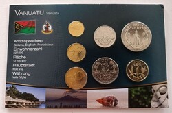 Vanuatu 7 érme bliszter forgalmi sor