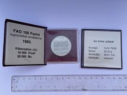 -AX234- Régi 100 Forintos FAO Emlékérem ENSZ 1983.
