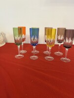 Retro Colorful Champagne Glass Set (8 pcs)