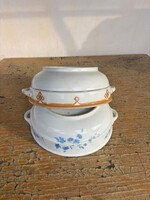 Régi porcelán tál tálak pogácsás