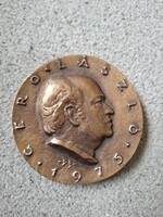 Búza Barna: Gerő László, kétoldalas bronz plakett