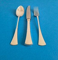 Ezüst gyerek evőeszköz készlet keresztelő készlet angol fazon 3 darabos