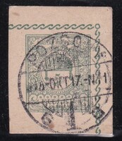 MAGYAR KIR. POSTA 8 Fillér POZSONY Pecsét 1908 Díjjegyes Levelezőlap Kivágás