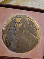 Ganz Ábrahám bronz plakett