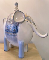 Ritka! Aquincum Art Deco Elefánt – Ősz Szabó Antónia terve – Hibátlan, Kézzel festett