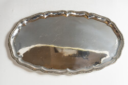Large Viennese rose silver tray