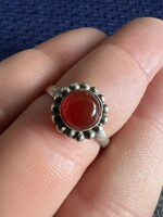 Vintage karneol ezüst gyűrű
